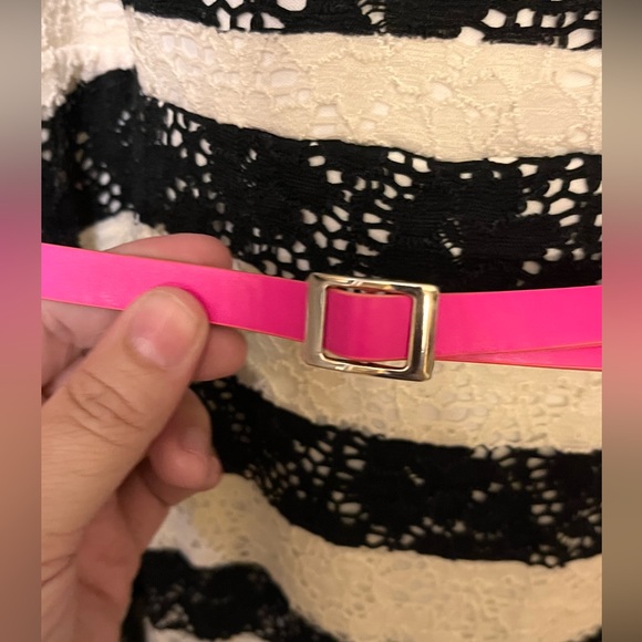 Black and White stripe Skater dress - Picture 2 of 5